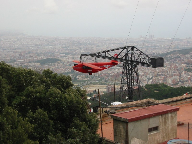 Plane ride at Tibidabo